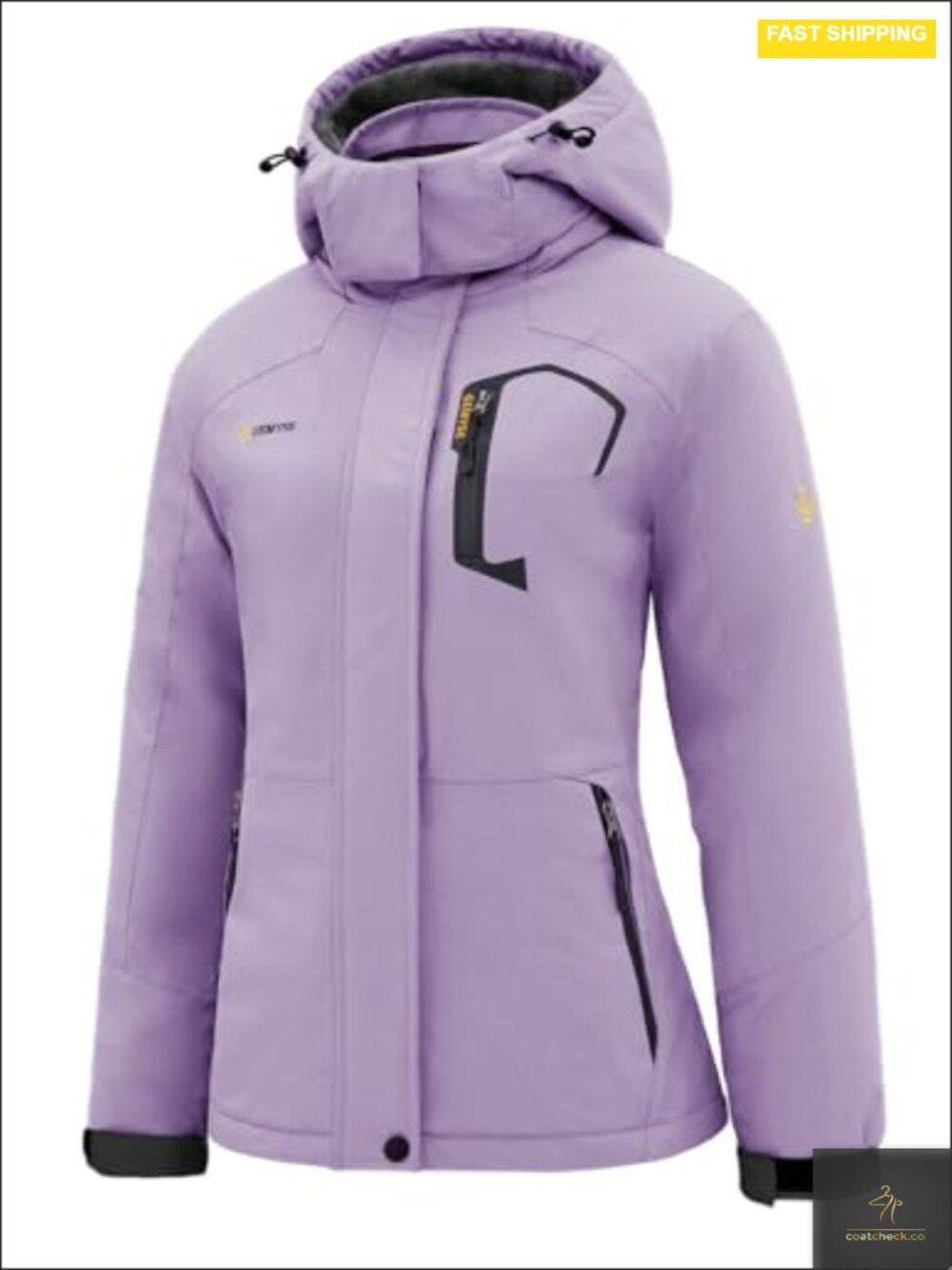 Women's Waterproof Ski Jacket Warm Winter Coat Detachable Hood